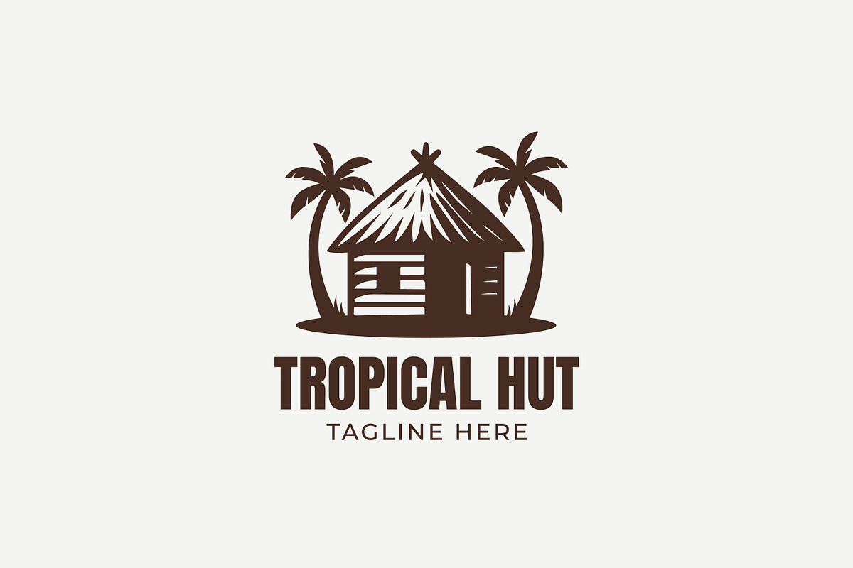 Traditional Tropical Hut Logo, a Branding & Logo Template by Signatoro (Photo 1 of 3)
