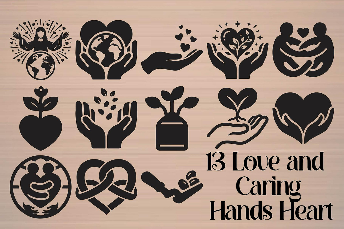 Love and Caring Hands Heart, an Object Graphic by Gfx_Store (Photo 27 of 27)