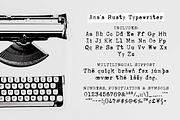 Ana's Rusty Typewriter font, a Serif Font by Ana's Fonts (Thumbnail 2 of 3)