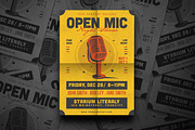Modern Open Mic Night Show Flyer, a Flyer Template by Tokosatsu (Thumbnail 3 of 4)