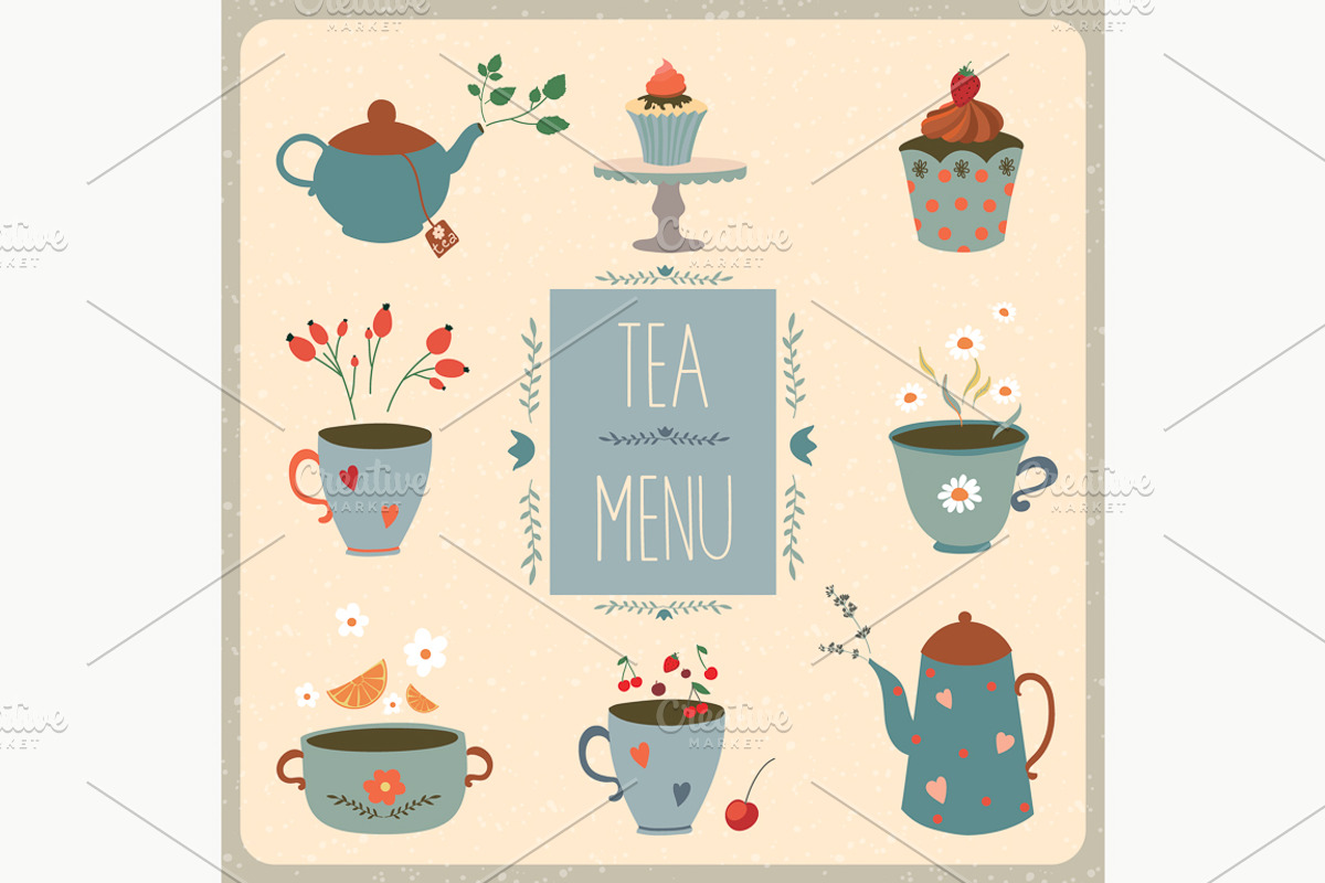 Tea Pack (vector design), an Illustration by Inkant Studio (Photo 2 of 4)