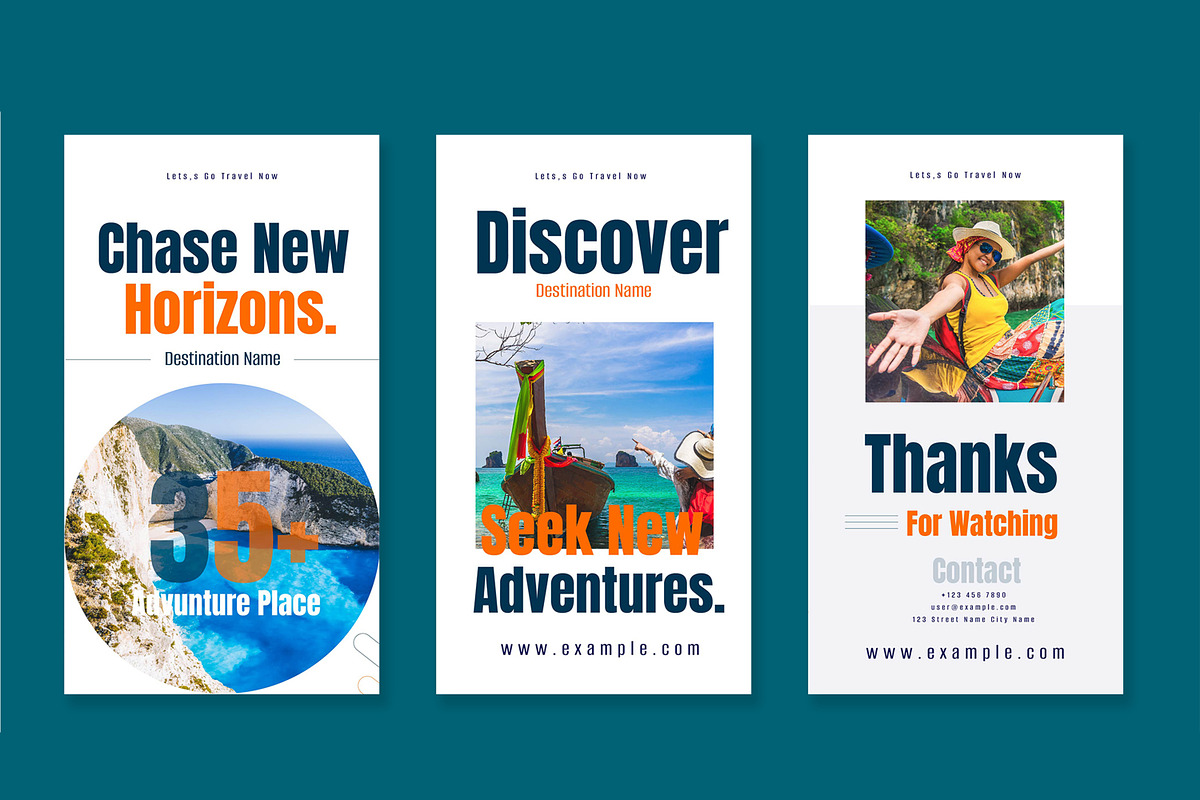 Travel Social Media Story Layout, a Social Media Template by ContestDesign (Photo 4 of 4)