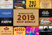 2019 SHOP BUNDLE OFF SALE, a Script Font by Monoco Type Foundry (Thumbnail 1 of 12)