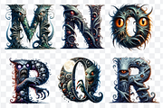 Monster Font Alphabet and Numbers, a Symbol Font by Bubble Pixel (Thumbnail 5 of 8)