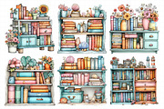 Summer Bookshelf Clipart, an Illustration by Daily.Designs (Thumbnail 5 of 8)