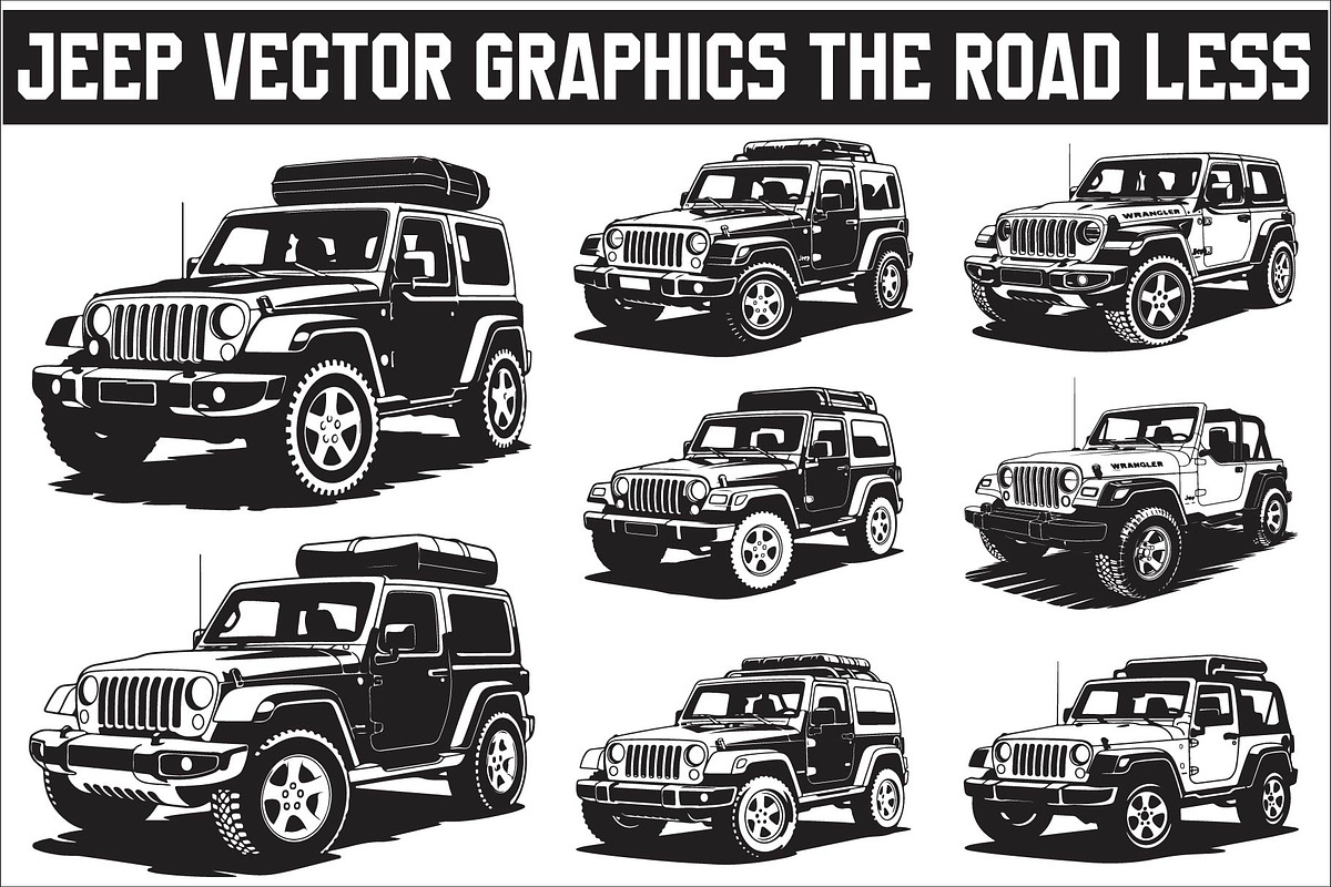 Jeep Vector Traveled design, perfect, an Illustration by Amazin_art (Photo 1 of 9)