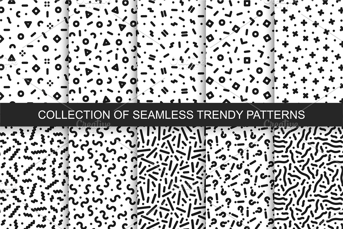 Trendy seamless stylish patterns, a Pattern Graphic by ExpressShop