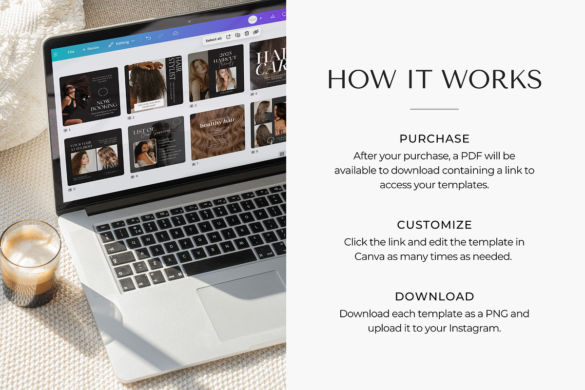 Hair Instagram Post Template, a Social Media Template by ShopRShop (Photo 10 of 10)
