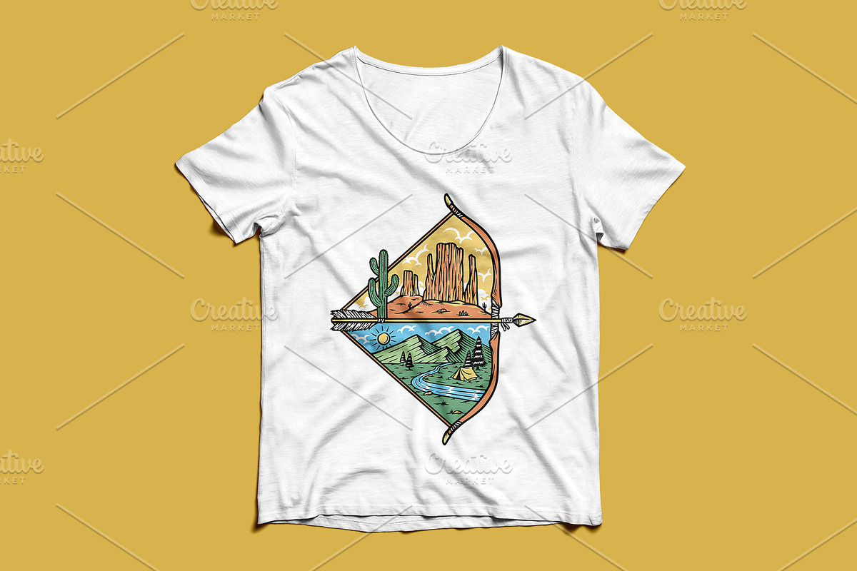 desert and mountain views on the bow, a Seasonal Illustration by gunaonedesign (Photo 3 of 4)