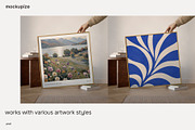 Square Person Holding Frame Mockup, a Household Mockup by mockupize (Thumbnail 5 of 7)