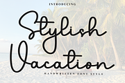 Stylish Vacation, a Handwritten Font by FreshTypeINK (Thumbnail 1 of 8)