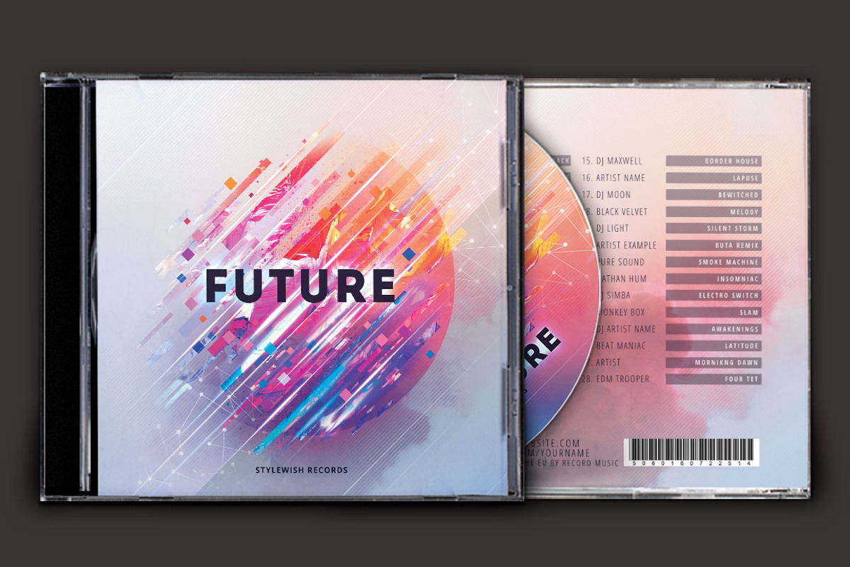 20 CD Cover Templates Bundle, a Templates & Theme by styleWish (Photo 17 of 21)