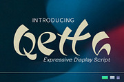 Qetta, a Script Font by Compaq_Creative (Thumbnail 1 of 8)