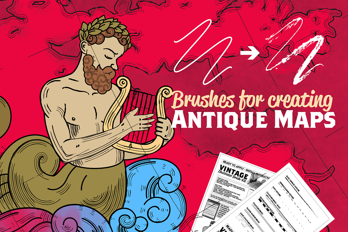Vintage Illustrator Brush-Kit, a Brush Add-On by Leonard Posavec (Photo 4 of 10)