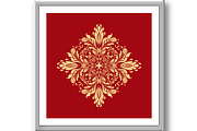 Damask graphic ornament. Floral, an Illustration by RODINA (Thumbnail 3 of 3)