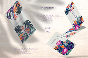 Monstera and Strelitzia watercolor, an Illustration by Salted Galaxy (Thumbnail 4 of 15)