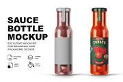 Sauce Bottle Mockup, a Product Mockup by GraphicsPixel (Thumbnail 1 of 2)