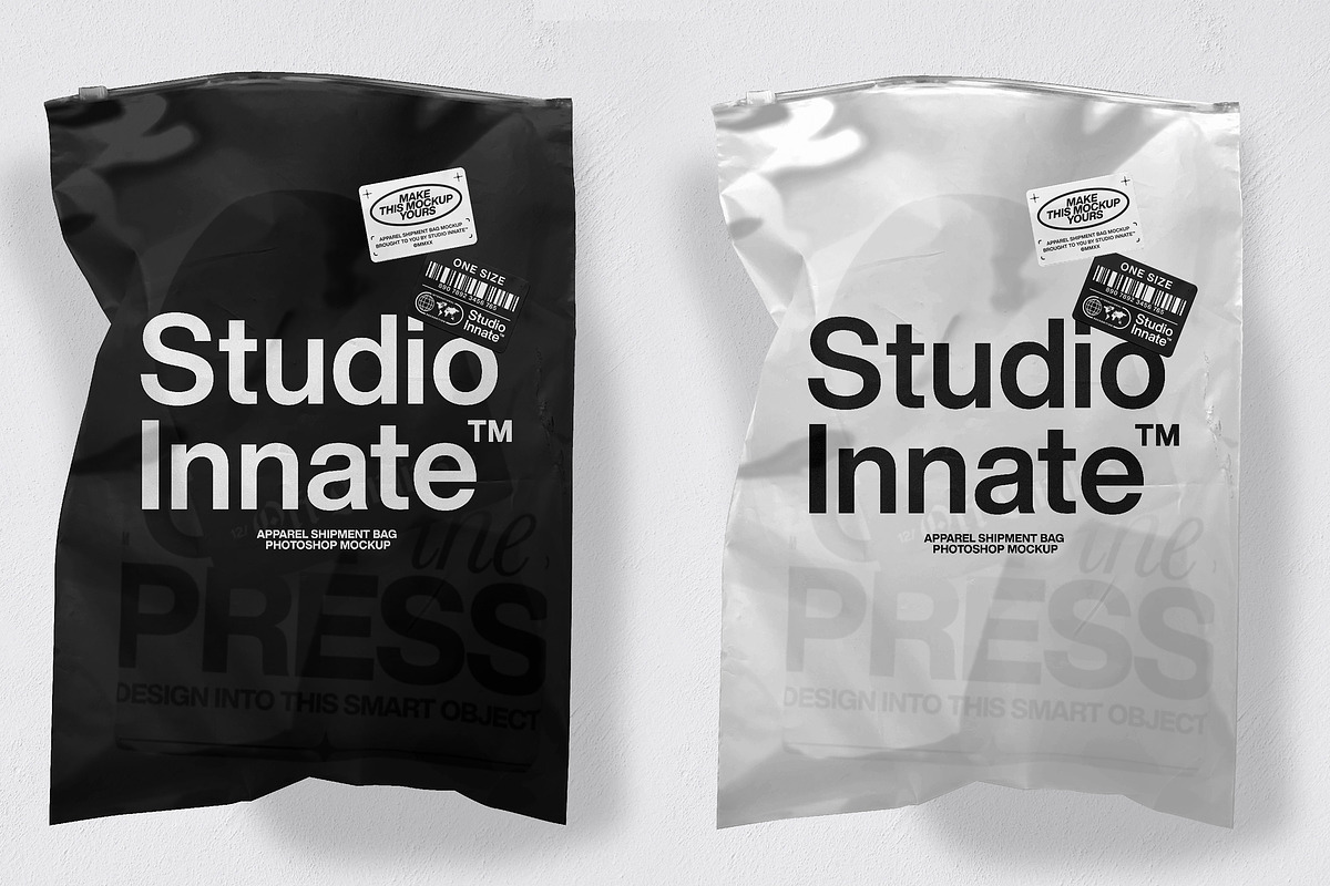 Apparel Shipment Bag Mockup, a Cups & Container Mockup by Studio Innate (Photo 4 of 4)