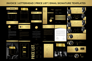 Black & Gold Business Branding Kit