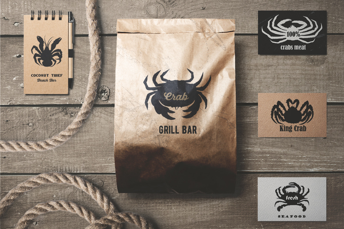 Crab Sketch Editable illustrations, an Object Graphic by Aquatinta (Photo 9 of 11)