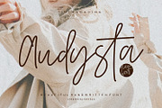 Audysta - Handwritten Font, a Handwritten Font by Keithzo (Thumbnail 1 of 8)