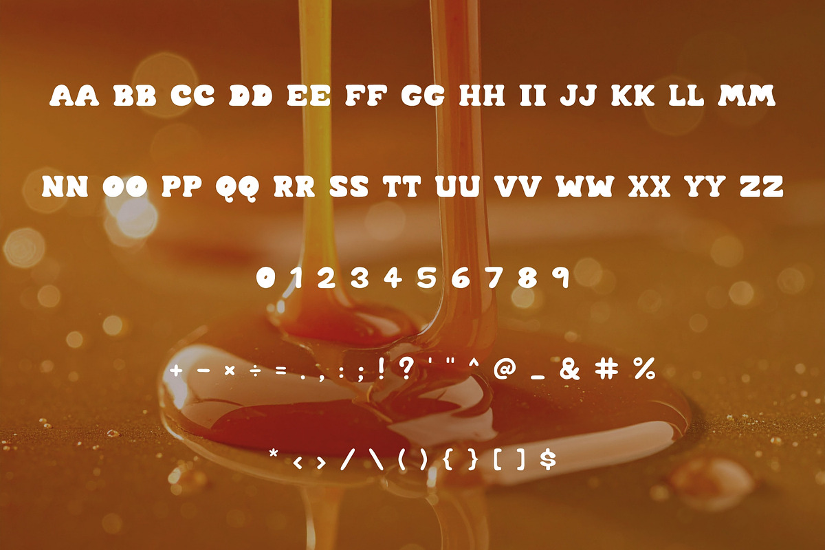 Bubble Display Font - Caramel Soda, a Handwritten Font by ZoloDesignHub (Photo 4 of 9)