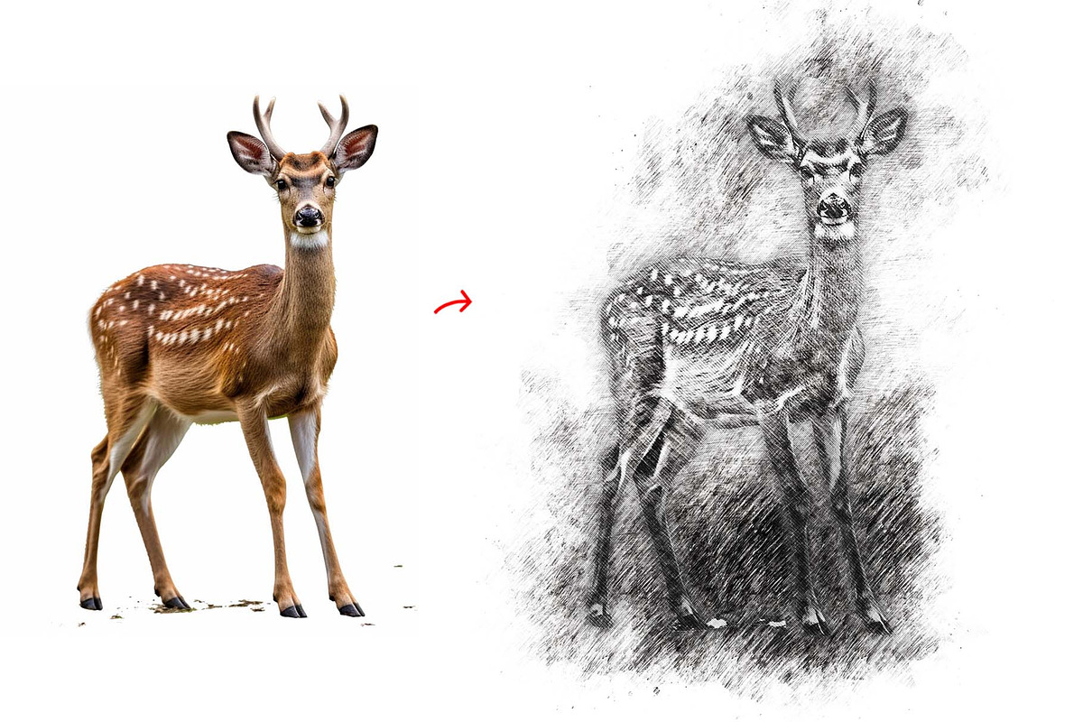 Realistic Drawing & Sketch Effect 2, an Action Add-On by MRI STUDIO (Photo 4 of 12)