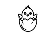 Cute Easter Chick Hatch Vector Bundl, an Illustration by jahid234 (Thumbnail 8 of 51)
