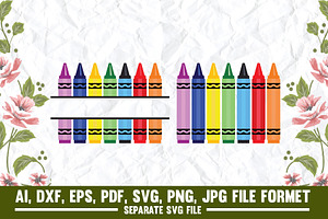 Crayon Split Svg