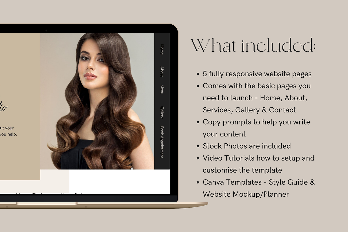 SUTTON |Luxury Beauty Salon Website, a Websites & App Template by Styled Web Shop (Photo 2 of 8)