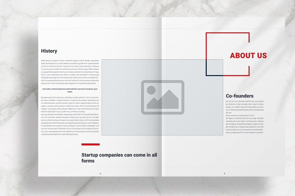 Red Business Brochure Template, a Brochure Template by Boris Cupac (Photo 3 of 8)