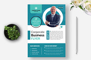 Corporate Business Flyer Layout, a Flyer Template by MightyDesign (Thumbnail 1 of 8)