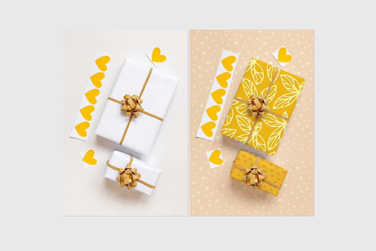 GIFT WRAP MOCKUPS PSD Layered, a Packaging Mockup by bazarova (Photo 6 of 20)