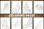 110 Pages Fashion Shoes Coloring, a Person Illustration by Design Station (Thumbnail 2 of 5)