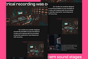 Studio website, a Landing Page Template by danielsantinhos (Thumbnail 4 of 7)