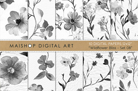 Wildflower Bliss Patterns Set 08