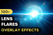100+ Lens Flare Overlay Effects, an Object Graphic by Mikel Blazgad (Thumbnail 1 of 10)