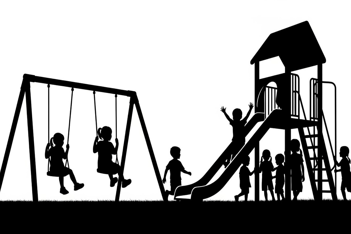 50 Kids Playground Silhouette Bundle, an Illustration by Gfx_Store (Photo 6 of 51)