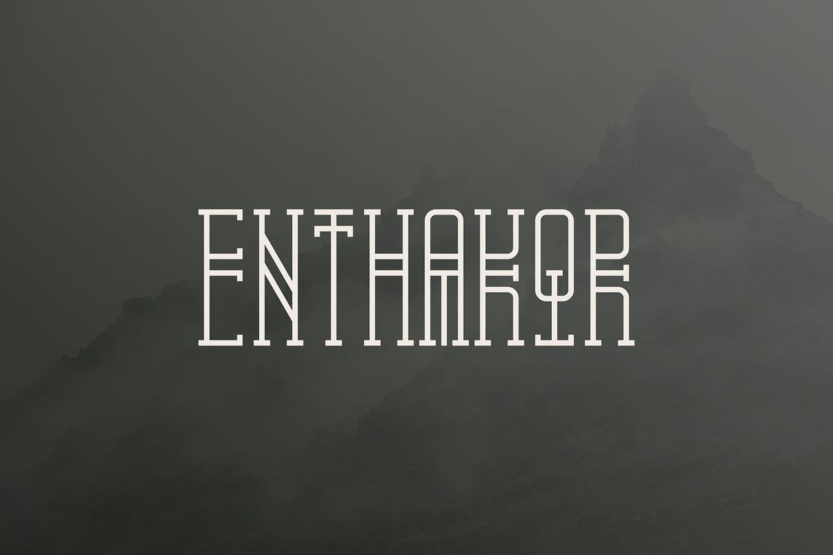 Baobere - Modern Artdeco Typeface, a Slab Serif Font by Letterna (Photo 4 of 4)