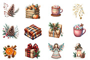 Rustic Christmas Clipart, an Illustration by Designworld (Thumbnail 2 of 6)