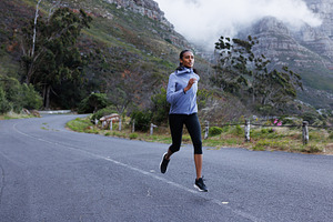 Full length of a slim female athlete, a Sports & Recreation Photo by Artem Varnitsin