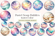 Pastel Soap Bubbles Clipart, an Illustration by DreamArtGraphic (Thumbnail 1 of 4)