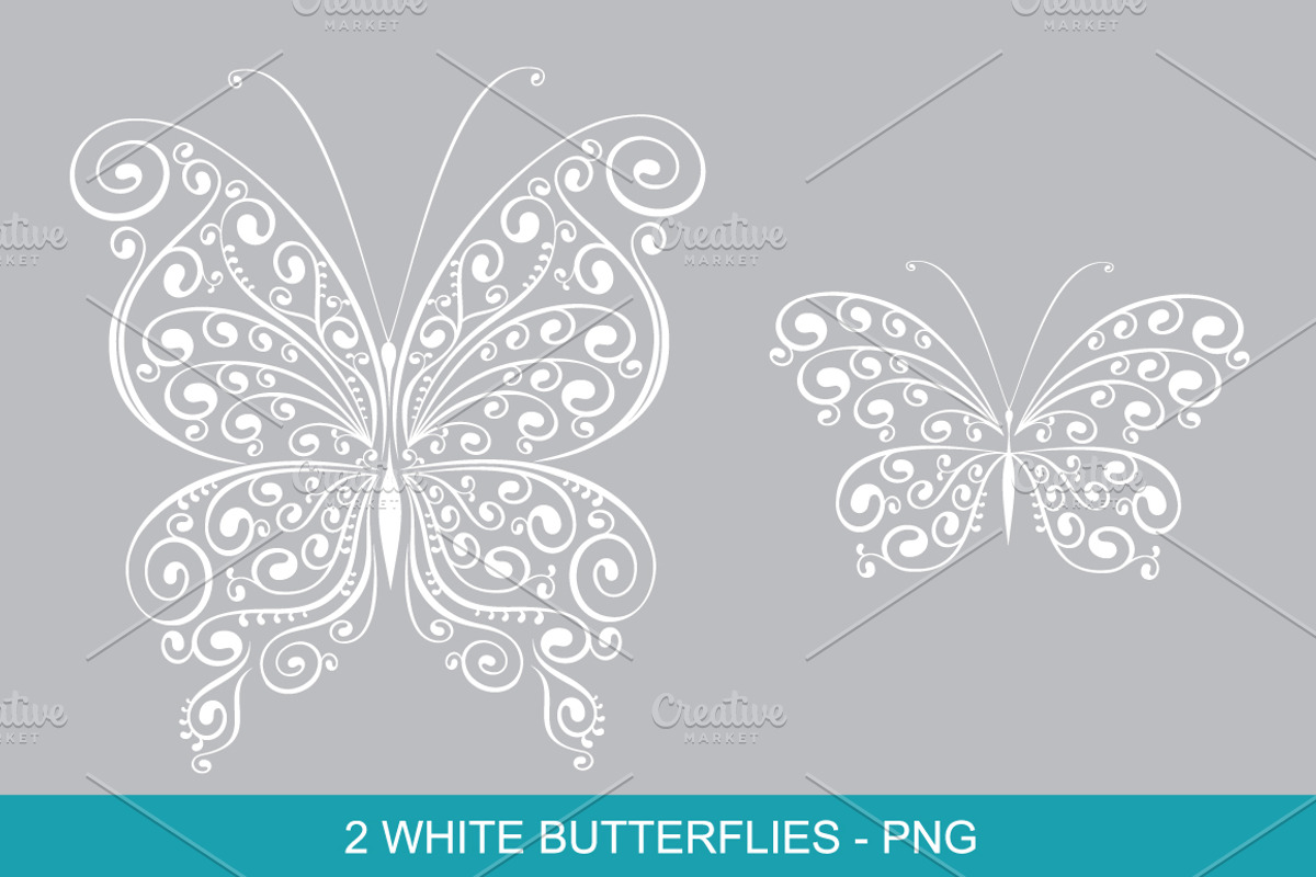 Scrollwork Butterfly Vector Clipart, a Graphic by Galina Ivanova (Photo 3 of 6)