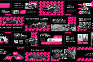 Autocraft Car Workshop PowerPoint, a Presentation Template by Loin Studio
