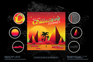 Chillwave Journey Cover Art Template