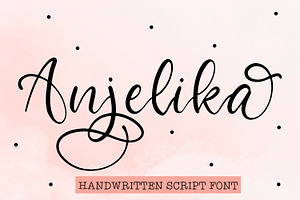Anjelika A Handwritten Script Font