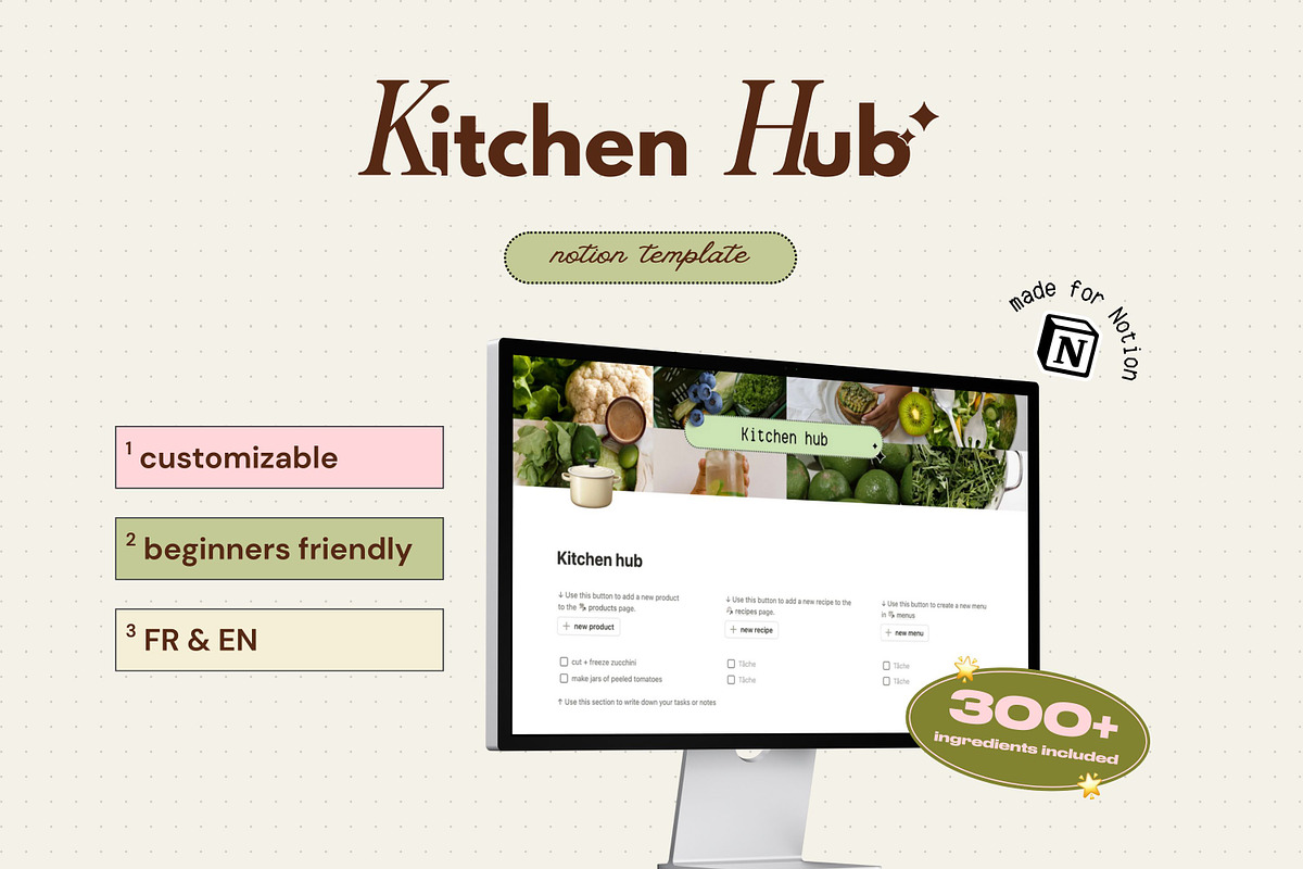 Kitchen hub - Notion template