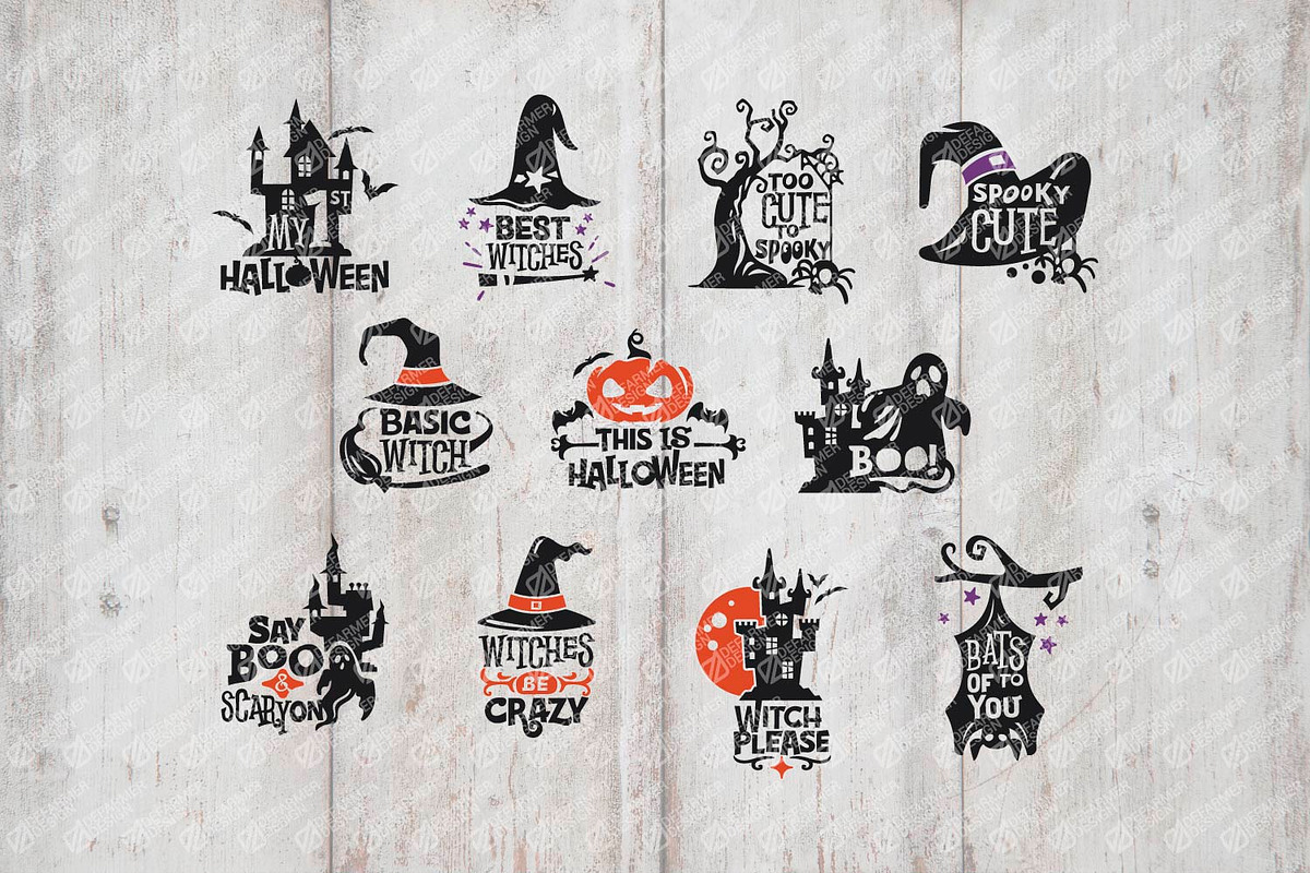 Halloween Quote and Cutting SVG DXF, an Illustration by defarmerdesign (Photo 3 of 5)