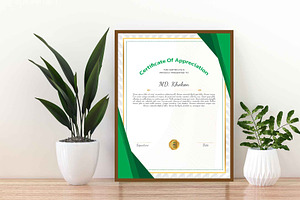 Abstract Certificate Template Design