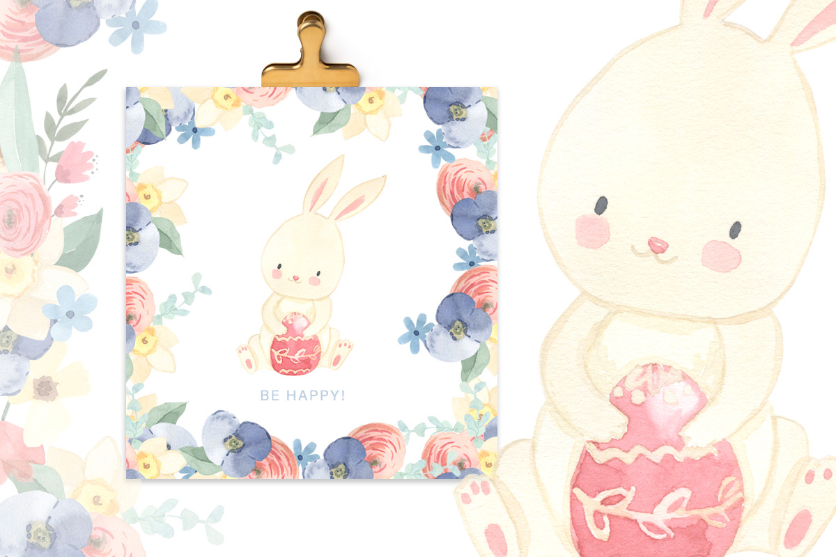 EASTER clipart. Watercolor set, an Animal Illustration by OlliArtDesign (Photo 11 of 12)